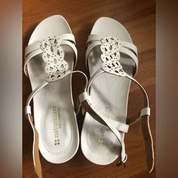 Naturalizer Shoes Naturalizer N5 Comfort Strappy Sandals White